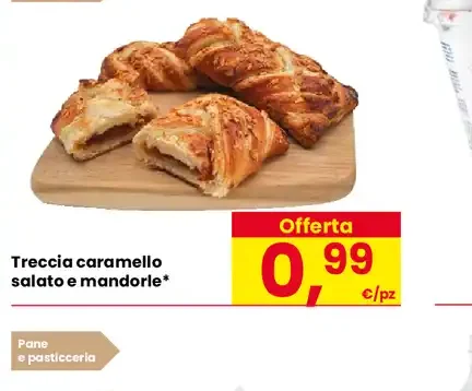 Treccia caramello salato e mandorle