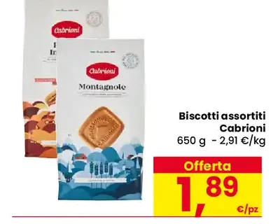 Biscotti assortiti Cabrioni