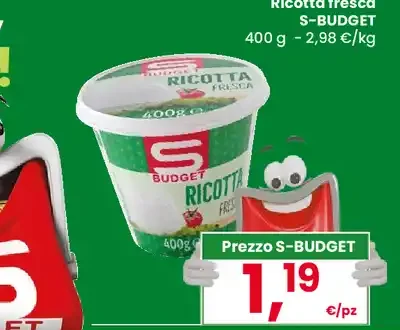 Ricotta fresca S-BUDGET