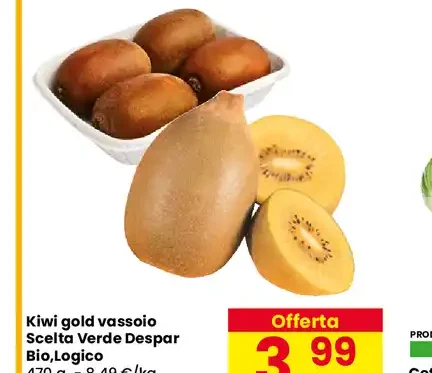 Kiwi gold vassoio Scelta Verde Despar Bio Logico