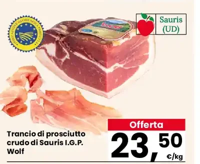 Trancio di prosciutto crudo