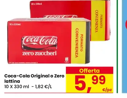 Coca-Cola Original o Zero lattina