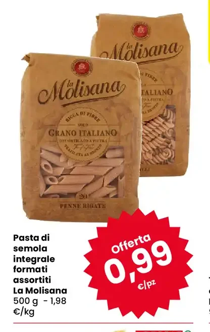 Pasta di semola integrale formati assortiti La Molisana