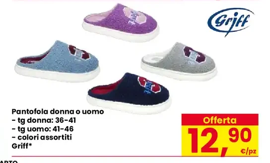 Pantofola donna o uomo