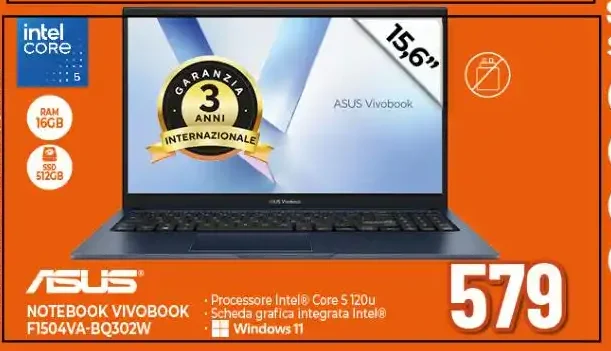 Asus Vivobook F1504VA-BQ302W notebook