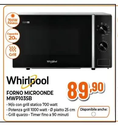 Forno microonde MWP103SB