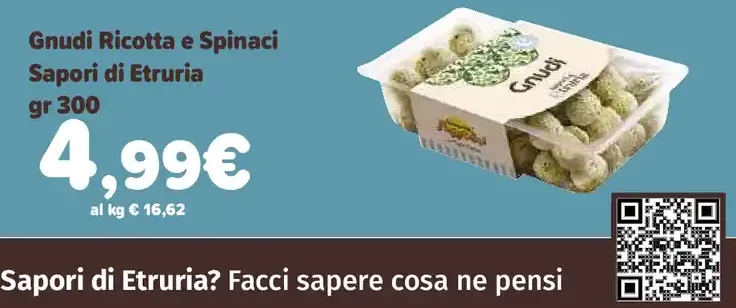 Gnudi ricotta e spinaci