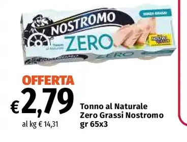 Tonno al Naturale Zero Grassi Nostromo