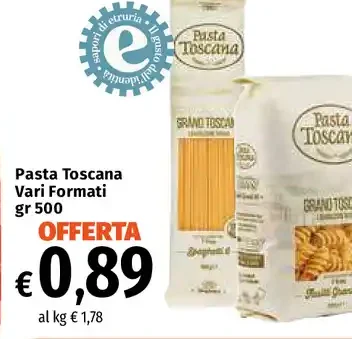 Pasta Toscana Vari Formati