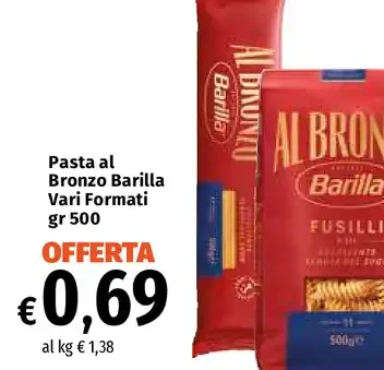 Pasta al Bronzo Barilla Vari Formati