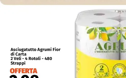 Asciugatutto Agrumi Fior di Carta