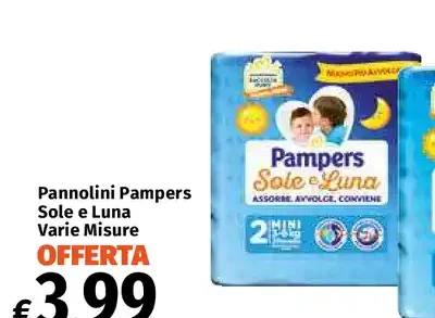 Pannolini Pampers Sole e Luna