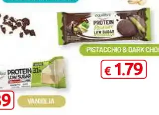 Barretta proteica pistacchio e cioccolato fondente