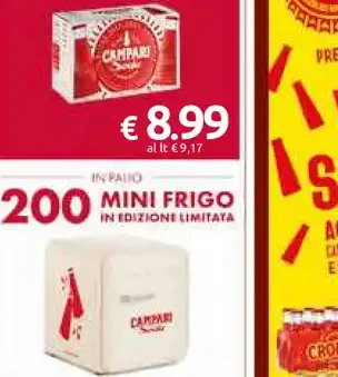Campari Soda con mini frigo