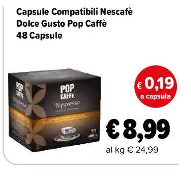 Capsule compatibili Nescafé Dolce Gusto Pop Caffè