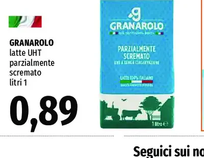 Latte UHT parzialmente scremato