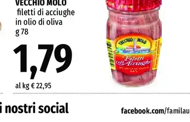 filetti di acciughe in olio di oliva