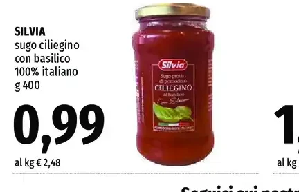 sugo ciliegino con basilico