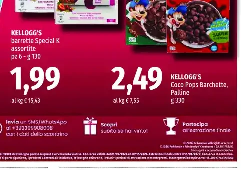 Kellogg's barrette Special K assortite