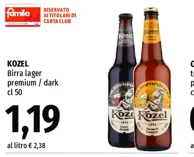 Birra lager premium dark