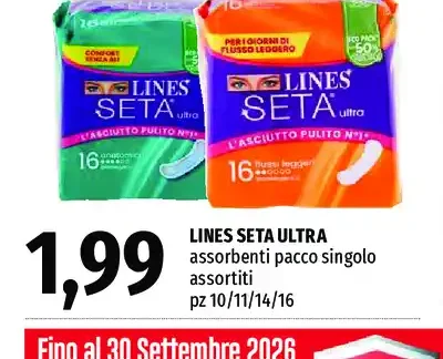 Assorbenti Lines Seta Ultra