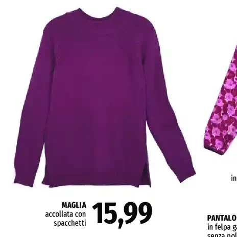 Maglia accollata con spacchetti