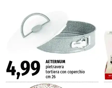 Pietravera tortiera con coperchio cm 26