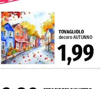Tovagliolo decoro autunno