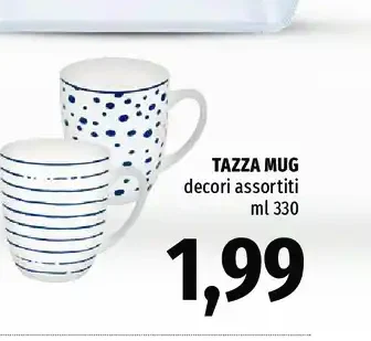 Tazza mug decori assortiti