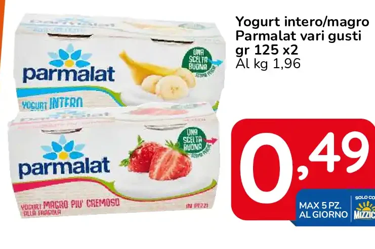 Yogurt Parmalat vari gusti