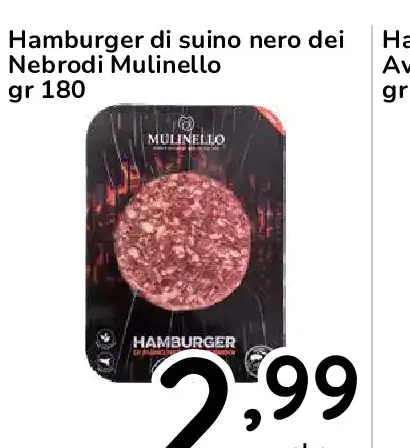 Hamburger di suino nero dei Nebrodi