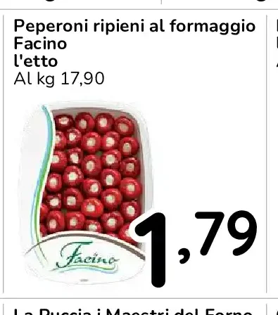 Peperoni ripieni al formaggio Facino l'etto