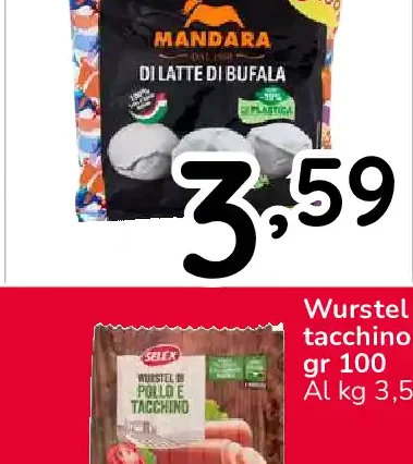 Wurstel di puro suino