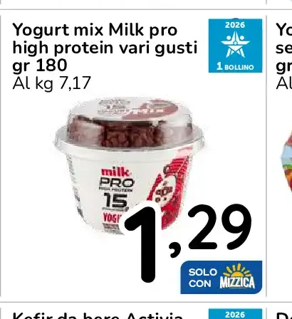Yogurt mix Milk Pro high protein