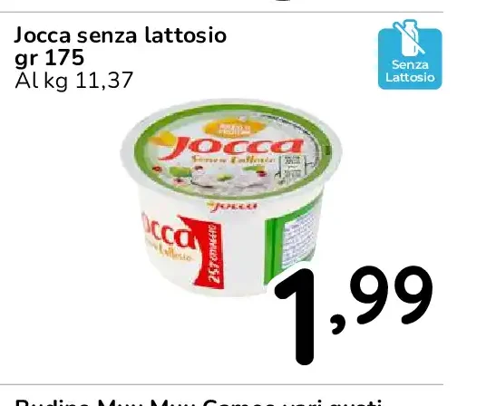 Jocca senza lattosio