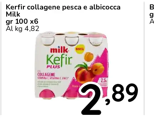 Kefir collagene pesca e albicocca