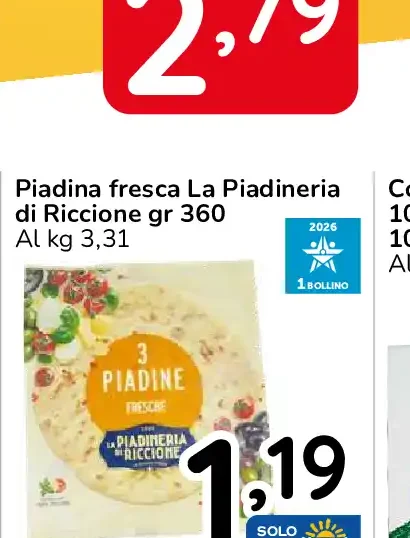 Piadina fresca La Piadineria di Riccione