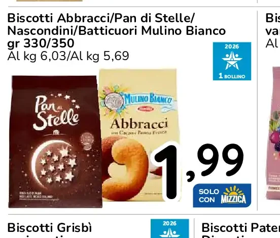 Biscotti Abbracci/Pan di Stelle/Nascondini/Batticuori
