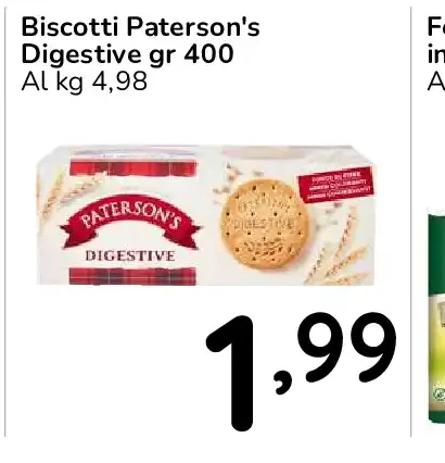 Biscotti Paterson's Digestive