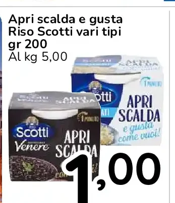 Riso Scotti Apri scalda e gusta