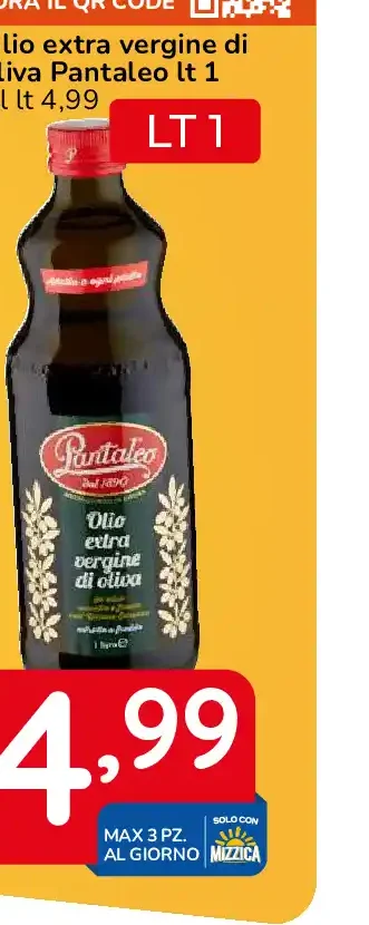 Olio extra vergine di oliva Pantaleo
