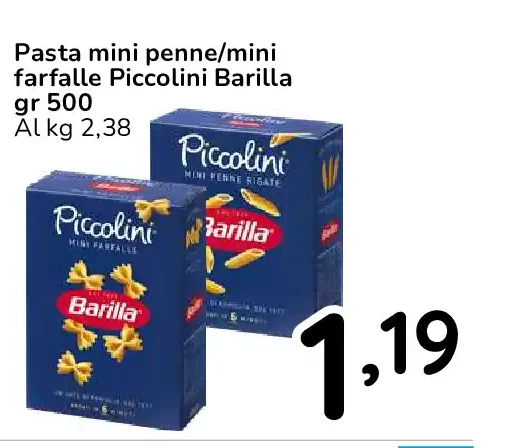 Pasta mini penne/mini farfalle Piccolini Barilla