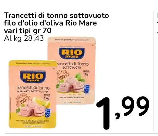 Trancetti di tonno Rio Mare