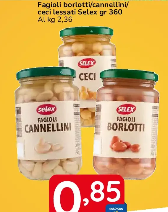 Fagioli e ceci lessati