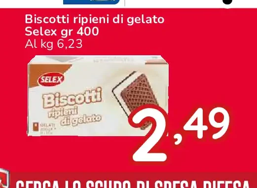 Biscotti ripieni di gelato