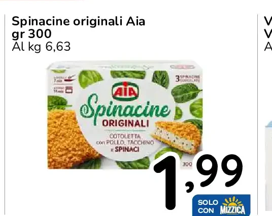 Spinacine originali Aia