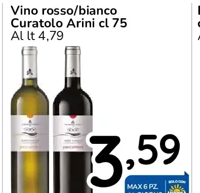 Vino rosso/bianco Curatolo Arini