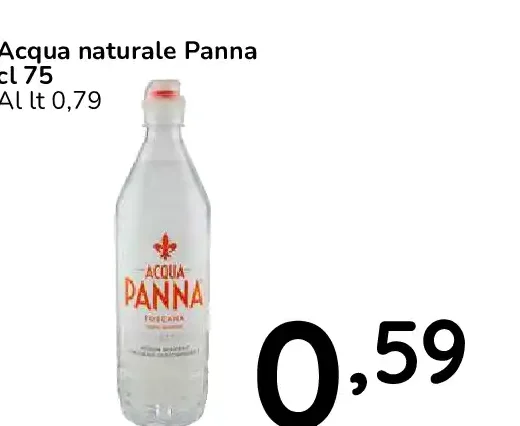 Acqua naturale Panna