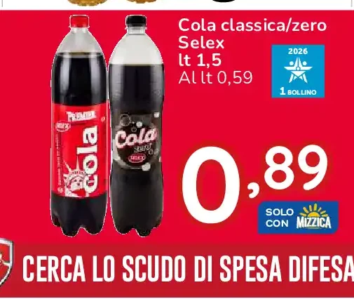 Cola classica/zero Selex