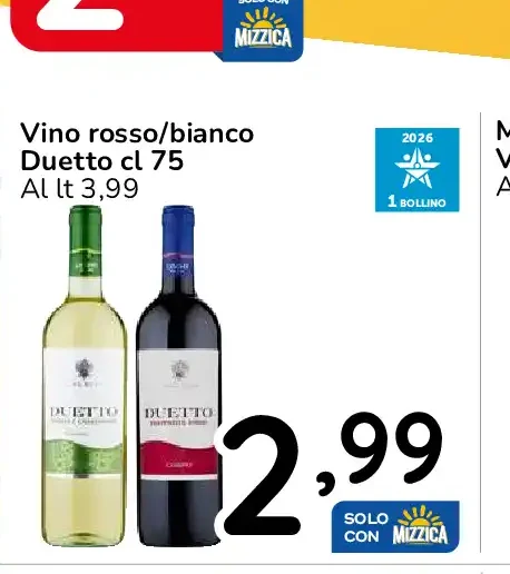 Vino rosso/bianco Dueto